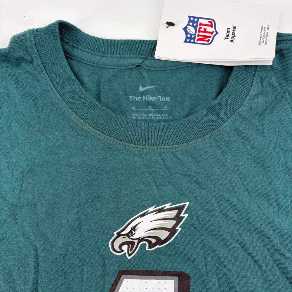 Nike Philadelphia Eagles Jalen Hurts 1 NFL Green T-Shirt Womens M NKAF-3JD-86F